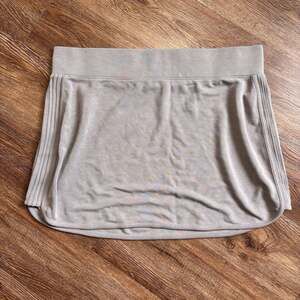 Athleta Serenity Mini Skirt in Grey Modal Blend Size Large